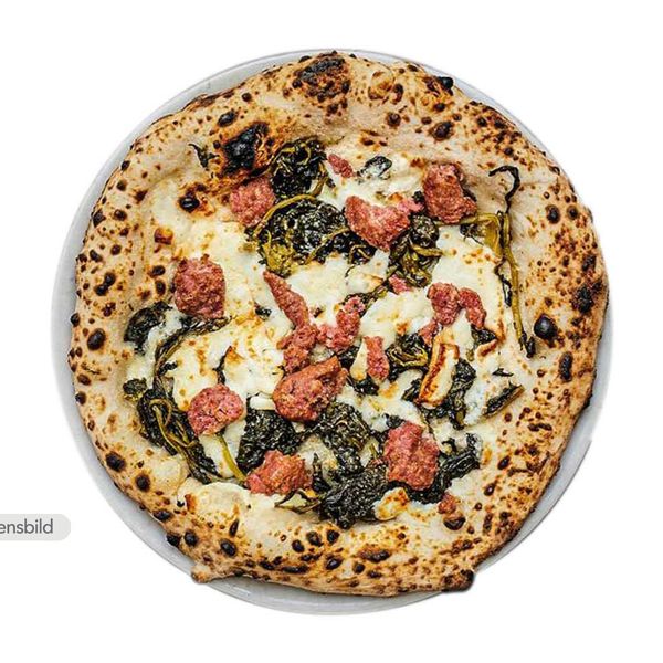 Fläskfilépizza