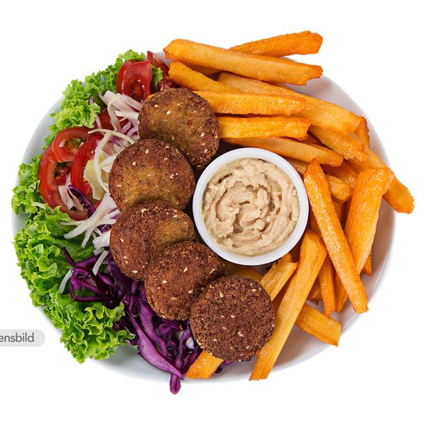 Falafeltallrik Med Pommes